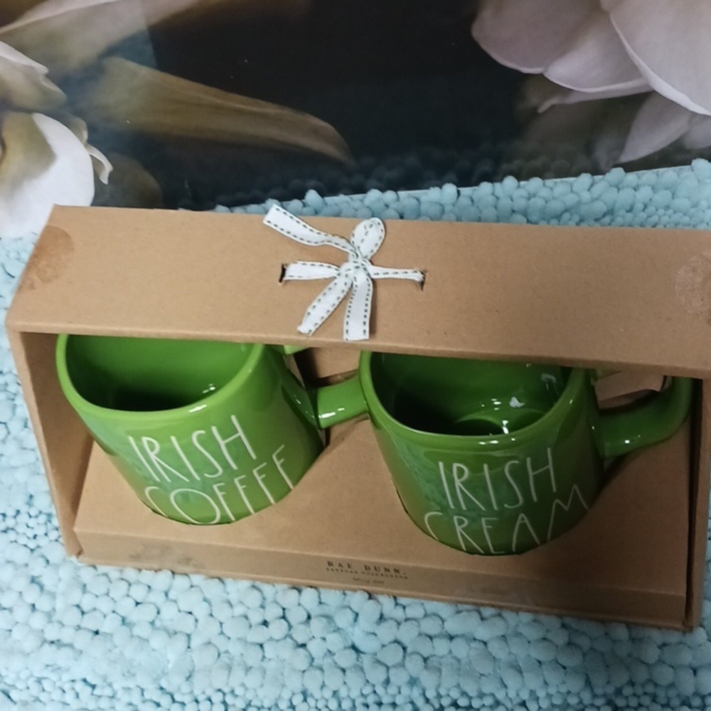 NWT Rae Dunn Irish coffee/cream 2 mugs in gift package! - Picture 5 of 5
